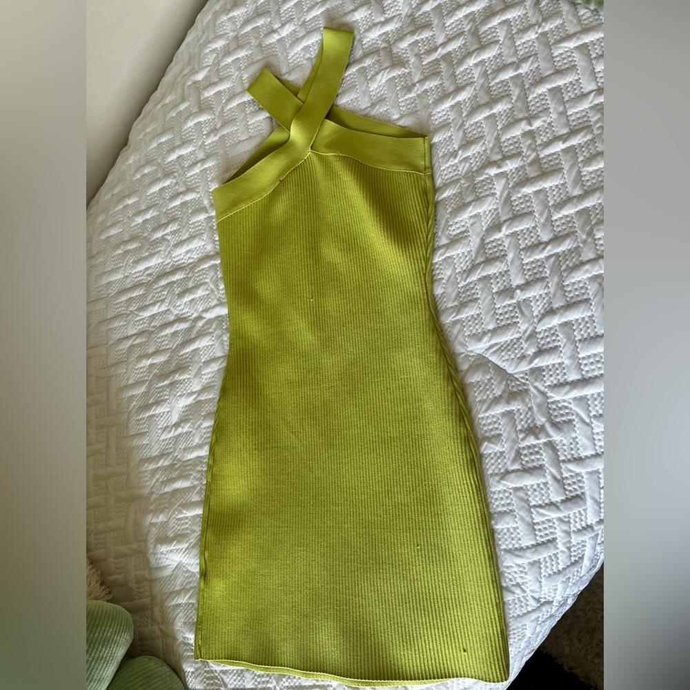 Chartreuse Cocktail Dress